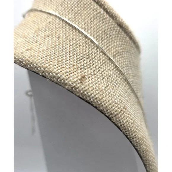 Sleeping Beauty Turquoise Heishi Beads Necklace 15.5" Long Liquid Silver 925 NEW - Picture 3 of 7